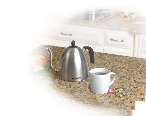 Bonavita Stovetop Gooseneck Kettle In Stainless Steel (33.5 Oz.) - Nomad Coffee Club