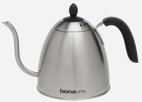Bonavita Stovetop Gooseneck Kettle In Stainless Steel (33.5 Oz.) - Nomad Coffee Club