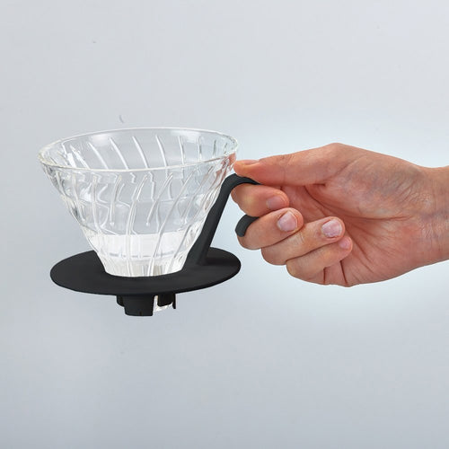 Hario V60 Glass Coffee Dripper Pour Over In Black - Nomad Coffee Club