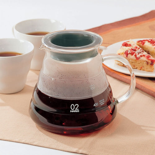 Hario V60 Glass Range Coffee Server (600ml, Clear) - Nomad Coffee Club